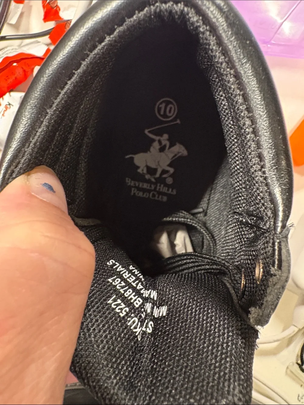 Beverly Hills Polo Club Kids Black High-Top Lace-Up Sneakers